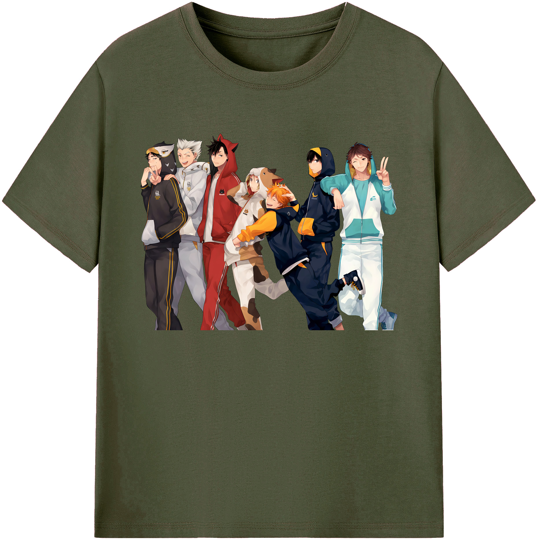 （画像用） ハイキュー!! Haikyu!! 綿100％ メンズ半袖Tシャツ｜肌触りやわらか＆通気性